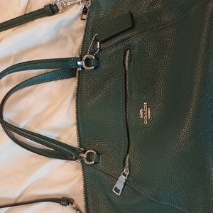 Coach purse deep green